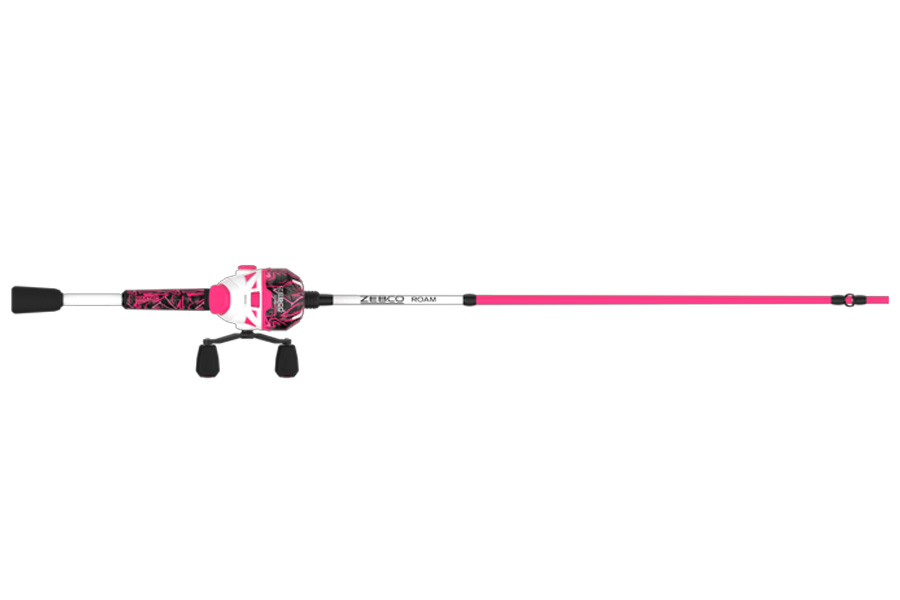 ZEBCO Roam Pink 6 Foot 2 Pack Medium Spincast Combo
